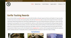 Desktop Screenshot of gorillatrackingrwanda.com