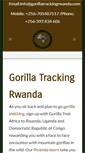 Mobile Screenshot of gorillatrackingrwanda.com